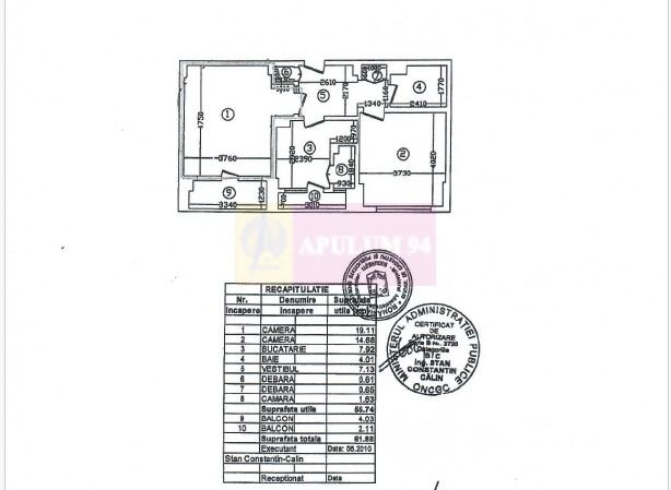 Apartament 2 camere pe bd Unirii, cu intrare din fata
